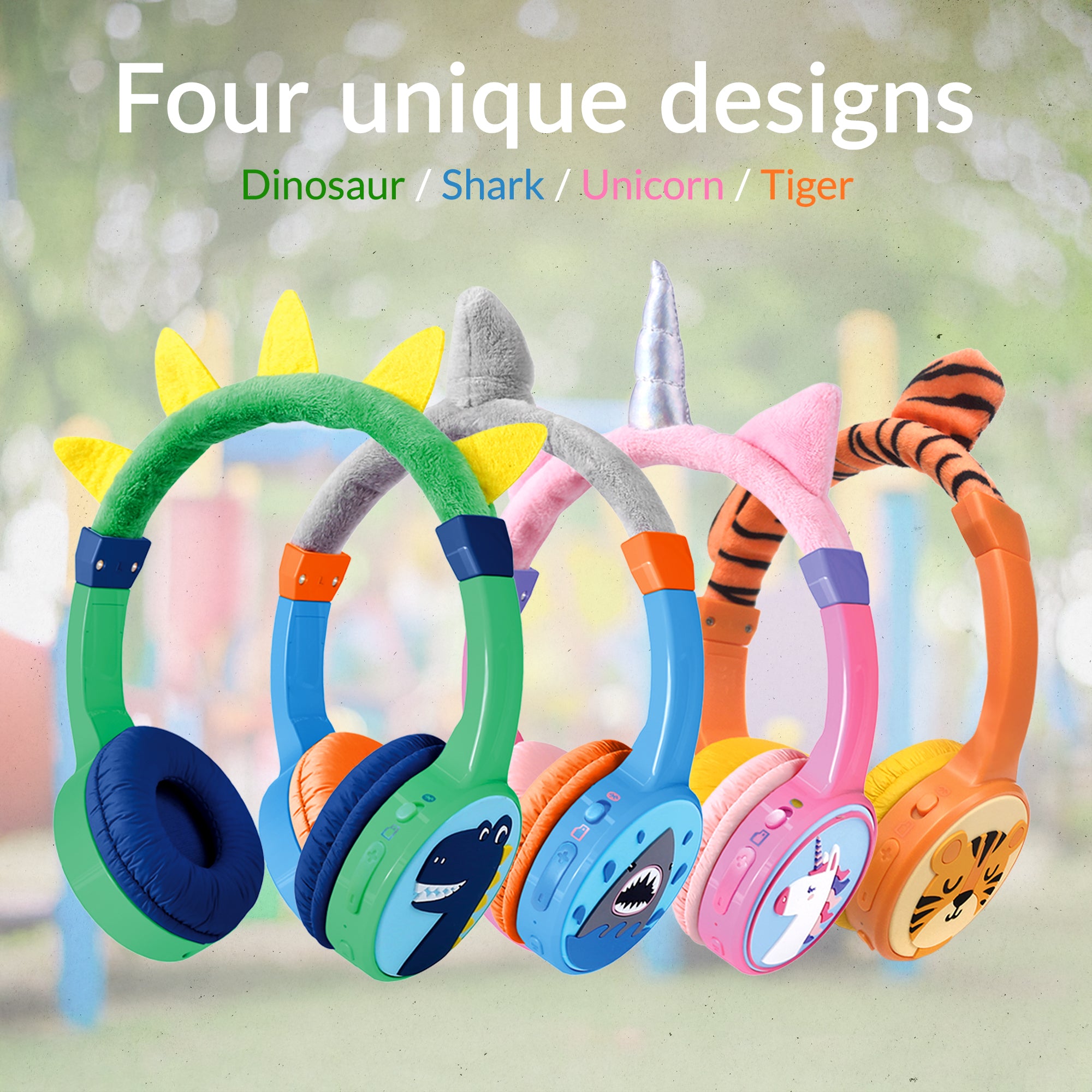 Mobilize Wireless/Wired Over Ear Kids Headphone 85Db Unicorn