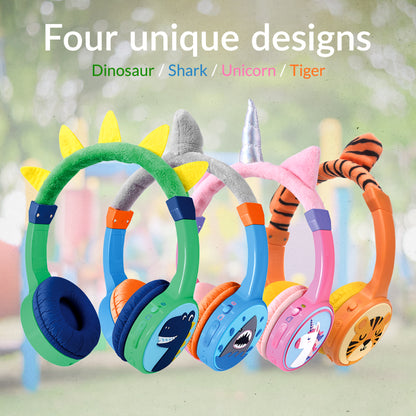 Mobilize Wireless/Wired Over Ear Kids Headphone 85Db Unicorn
