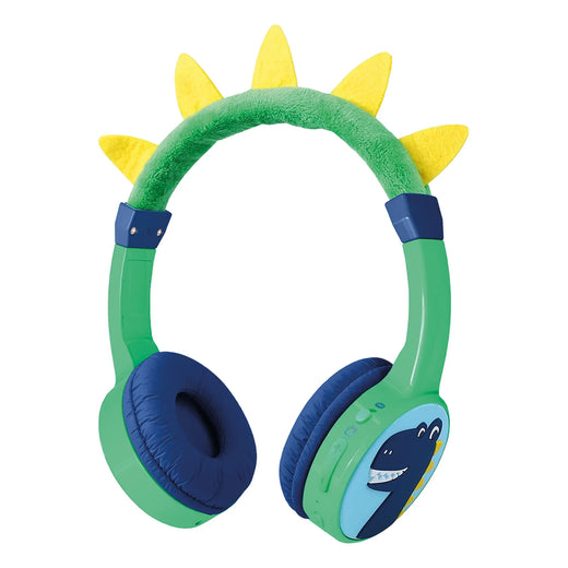 Mobilize Wireless/Wired Over Ear Kids Headphone 85Db Dinosaur - Essentify