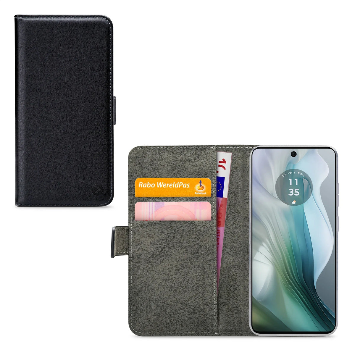 Mobilize Classic Gelly Wallet Book Case Motorola Moto E14 4G Black - Essentify