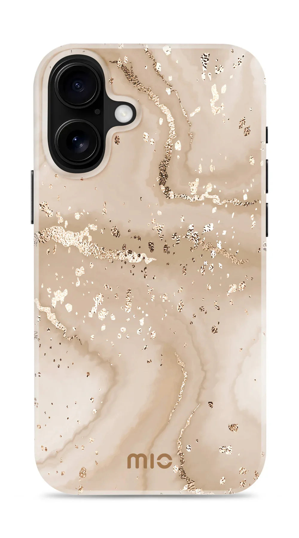 Mio By Mobilize Mio Gold Marble Magsafe Compatible For Iphone 16 Plus - Essentify