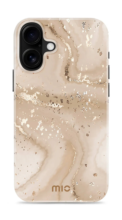 Mio By Mobilize Mio Gold Marble Magsafe Compatible For Iphone 16 Plus - Essentify