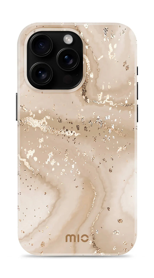 Mio By Mobilize Mio Gold Marble Magsafe Compatible For Iphone 16 Pro Max - Essentify