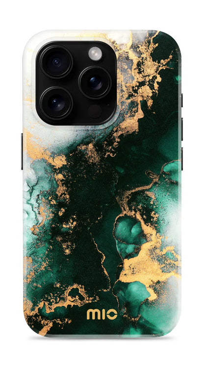 Mio By Mobilize Mio Green Marble Magsafe Compatible For Iphone 16 Pro - Essentify