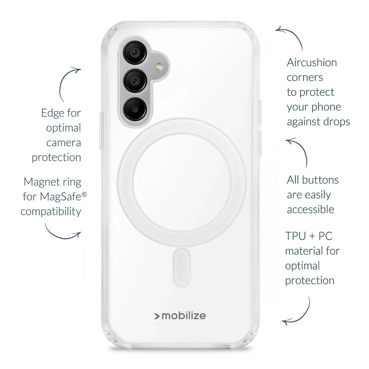 Mobilize Magsafe Compatible Naked Protection Case For Samsung Galaxy A35 5G Clear - Essentify