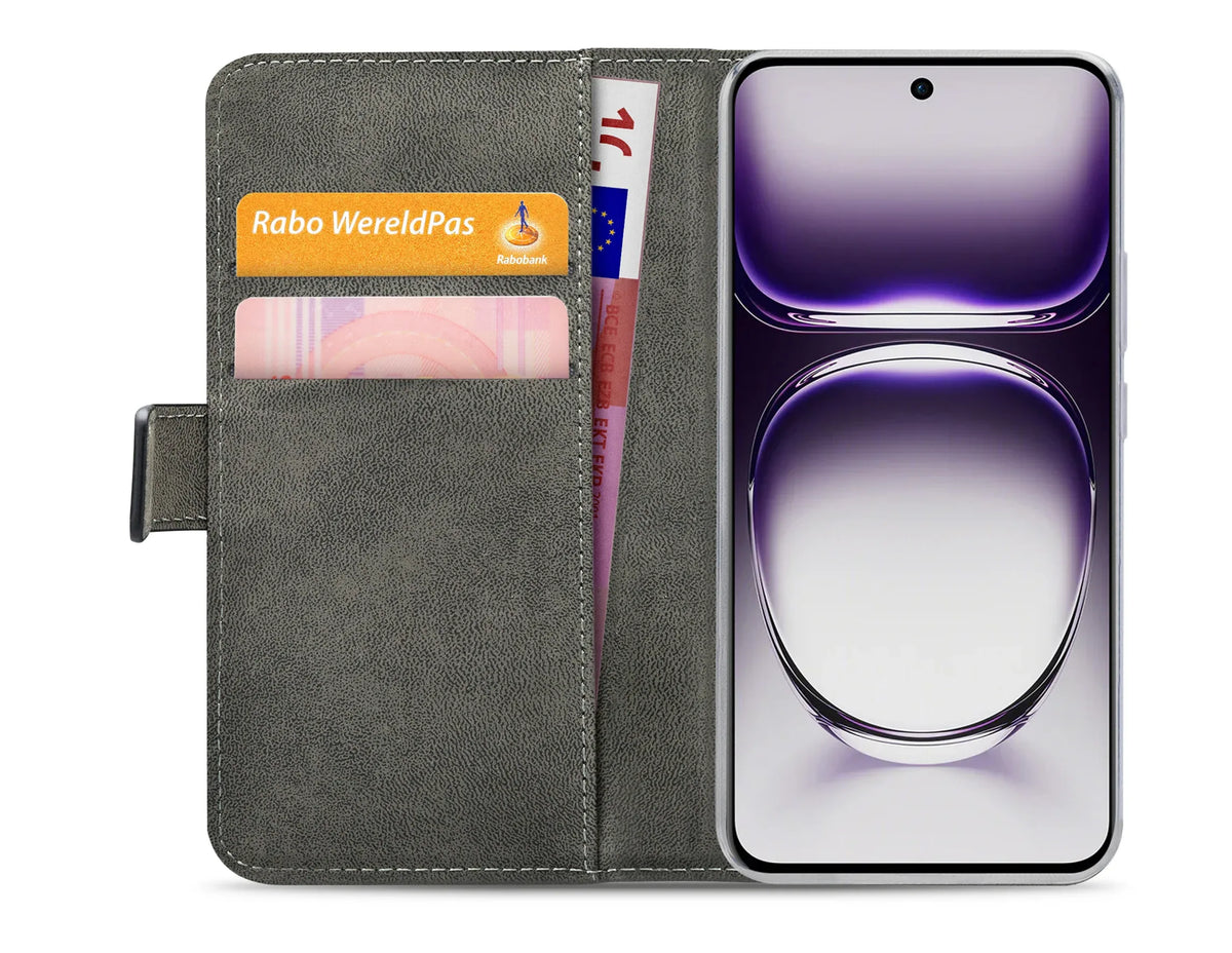 Mobilize Classic Gelly Wallet Book Case Oppo Reno12 Black - Essentify