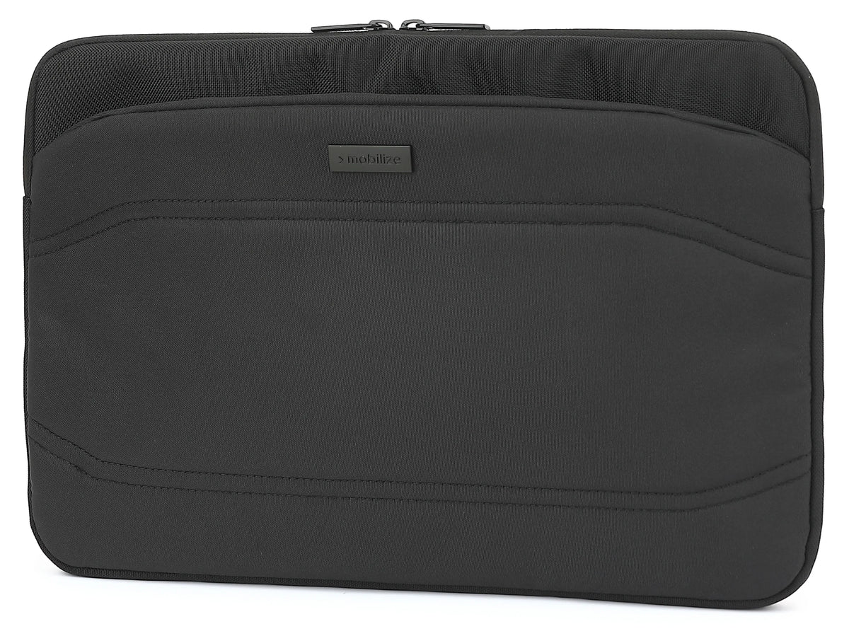 Mobilize Waterresistant Laptop Sleeve Up To 14Inch Black - Essentify