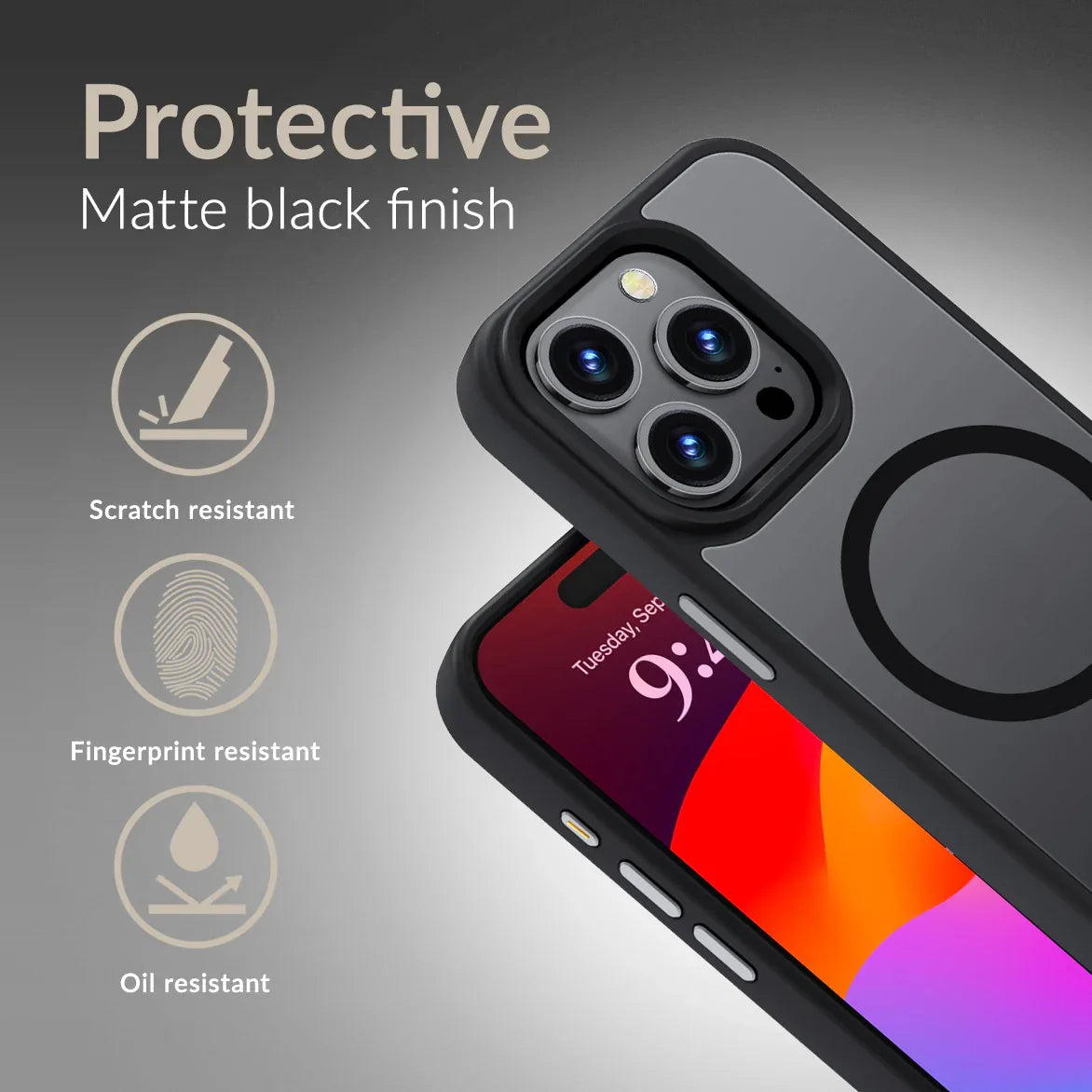 Mobilize Magsafe Compatible Hybrid Pro Case Google Pixel 9 Pro Black - Essentify