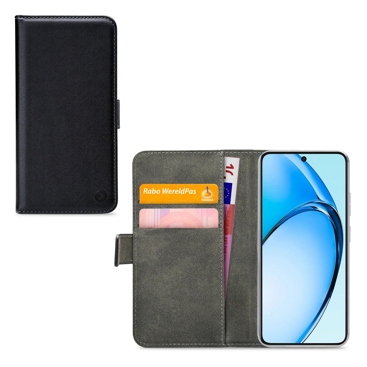 Mobilize Classic Gelly Wallet Book Case Oppo A60 Black - Essentify