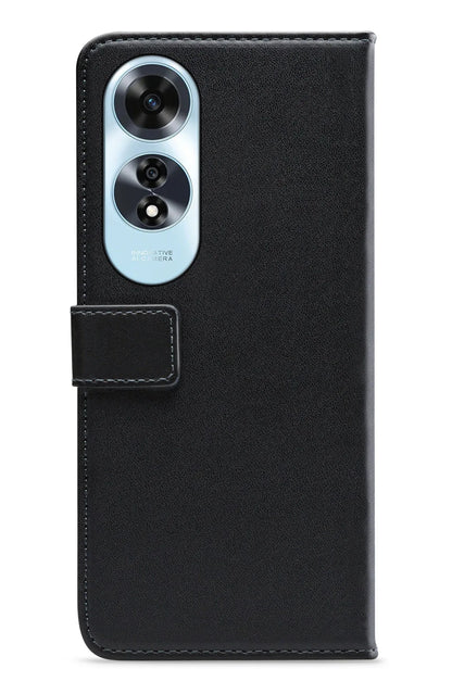 Mobilize Classic Gelly Wallet Book Case Oppo A60 Black - Essentify