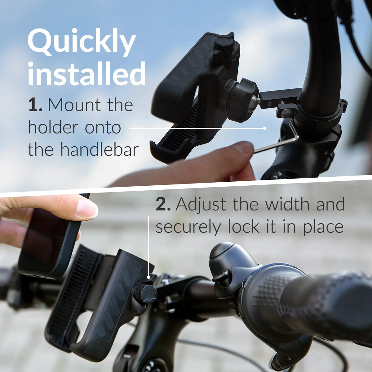 Mobilize Quick Lock Bike Holder Black - Essentify