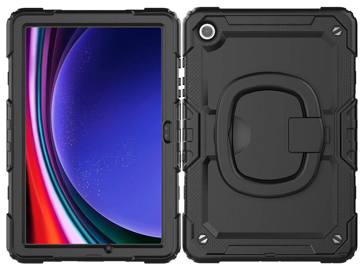 Mobilize Rotating Defender Case Stand Function For Samsung Galaxy Tab A9+ 11 Black - Essentify