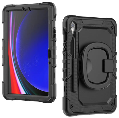 Mobilize Rotating Defender Case Stand Function For Samsung Galaxy Tab S9 11/S9 Fe 10.9 Black - Essentify