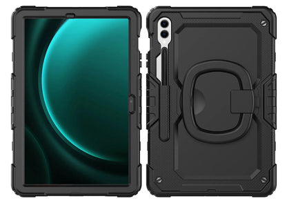 Mobilize Rotating Defender Case Stand Function For Samsung Galaxy Tab S9+/S9 Fe+/S10+ 12.4 Black - Essentify