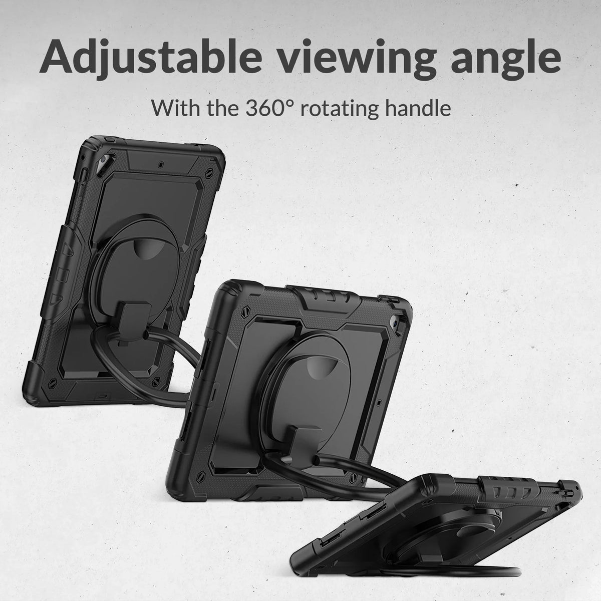 Mobilize Rotating Defender Case Stand Function For Samsung Galaxy Tab S9 Ultra/S10 Ultra 14.6 Black - Essentify