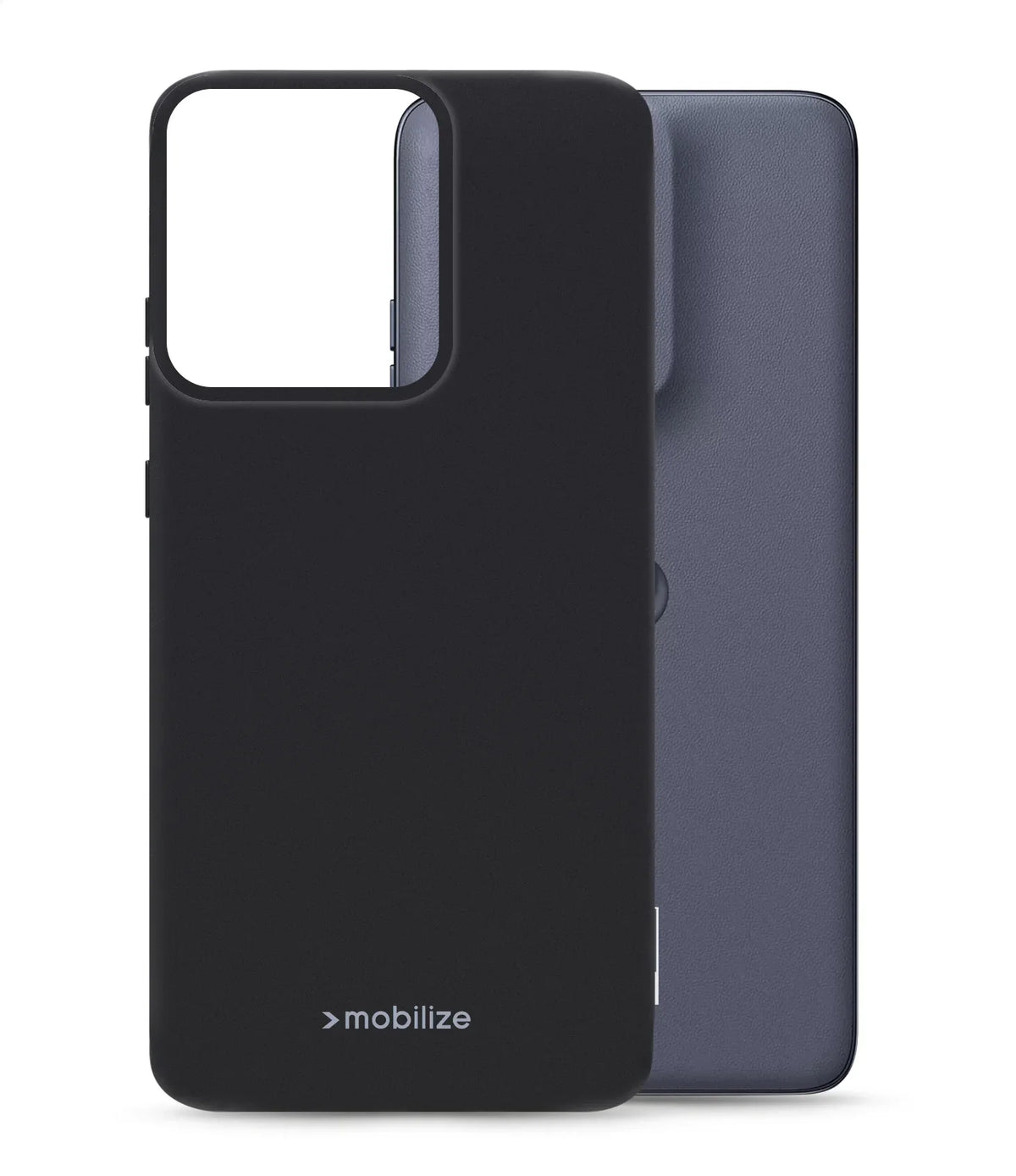Mobilize Rubber Gelly Case Motorola Edge 50 Neo Matt Black - Essentify