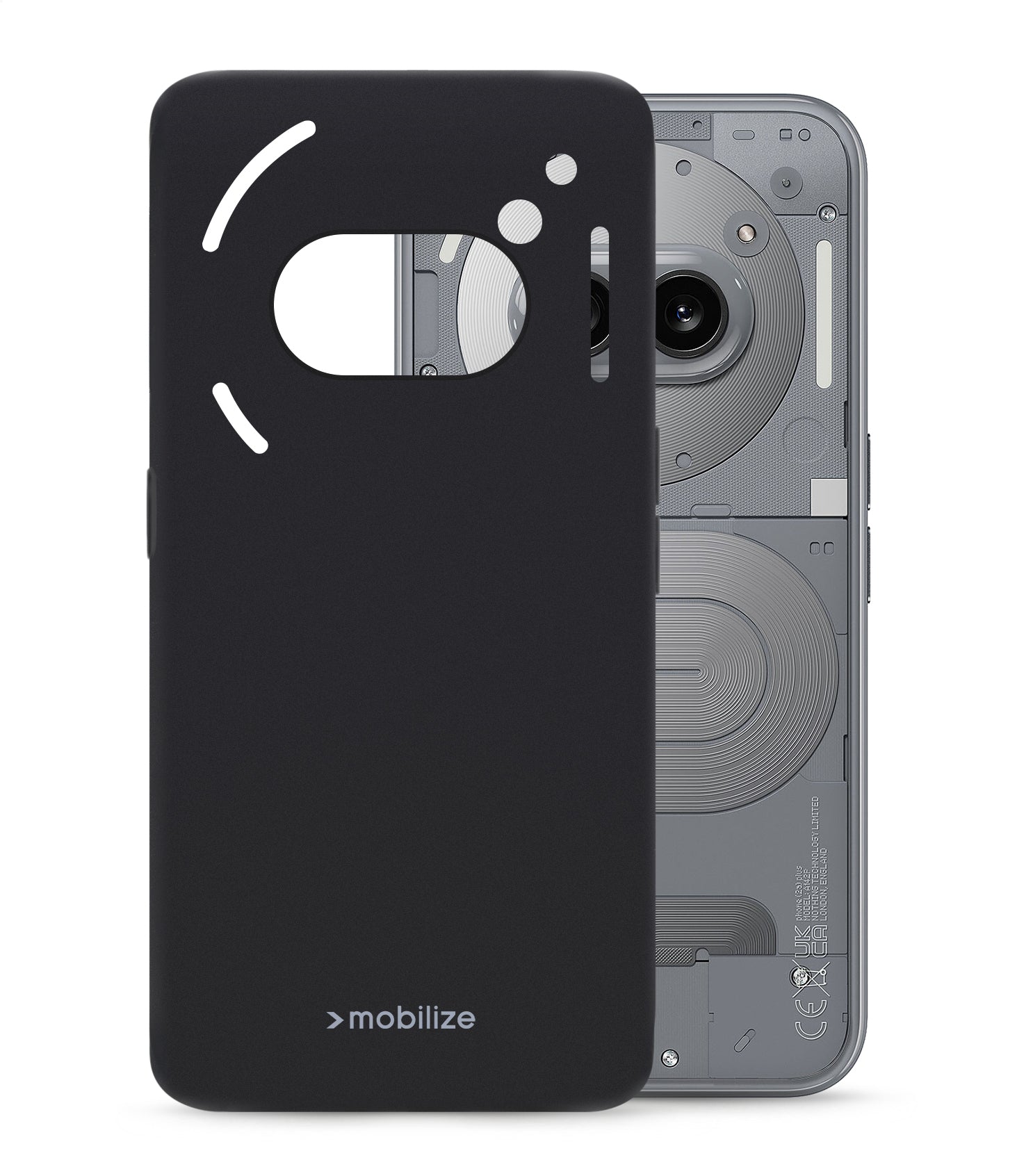 Mobilize Rubber Gelly Case Nothing Phone (2A) Plus Matt Black
