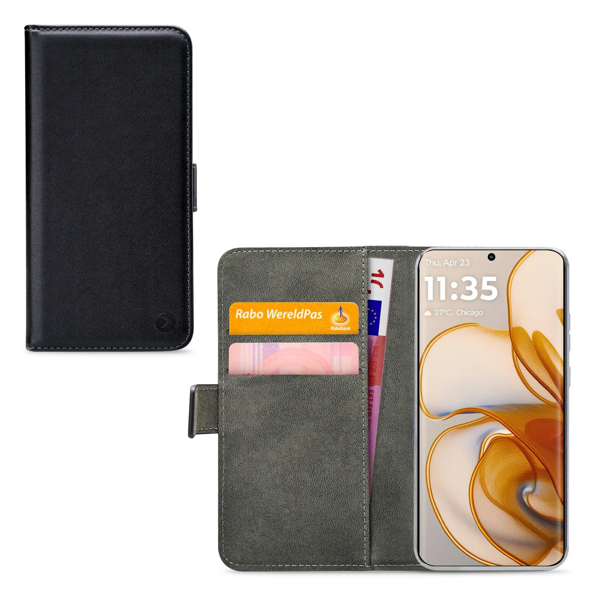 Mobilize Classic Gelly Wallet Book Case Motorola Edge 50 Black - Essentify