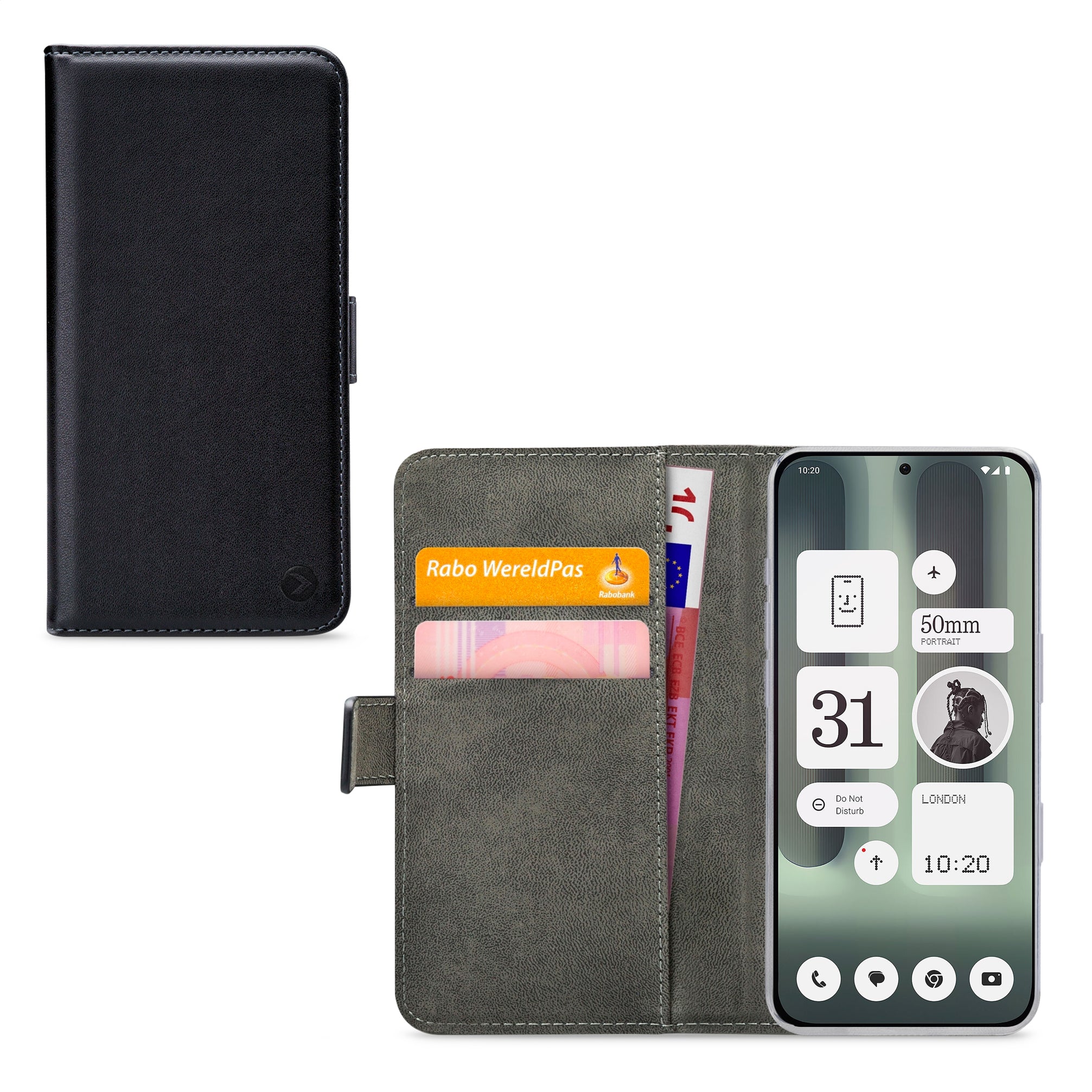Mobilize Classic Gelly Wallet Book Case Nothing Phone (2A) Plus Black