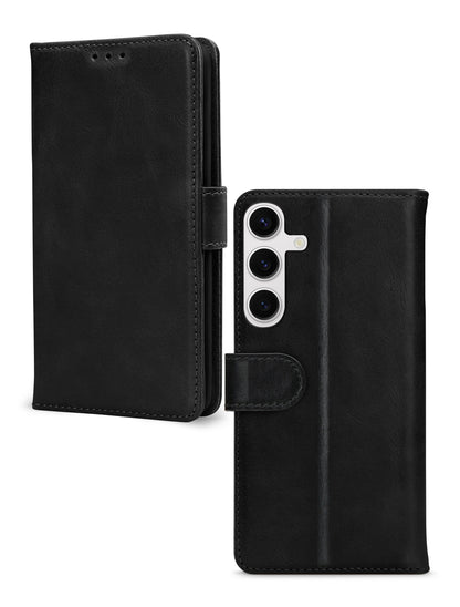Mobilize Leather Wallet Samsung Galaxy S24 Fe Black