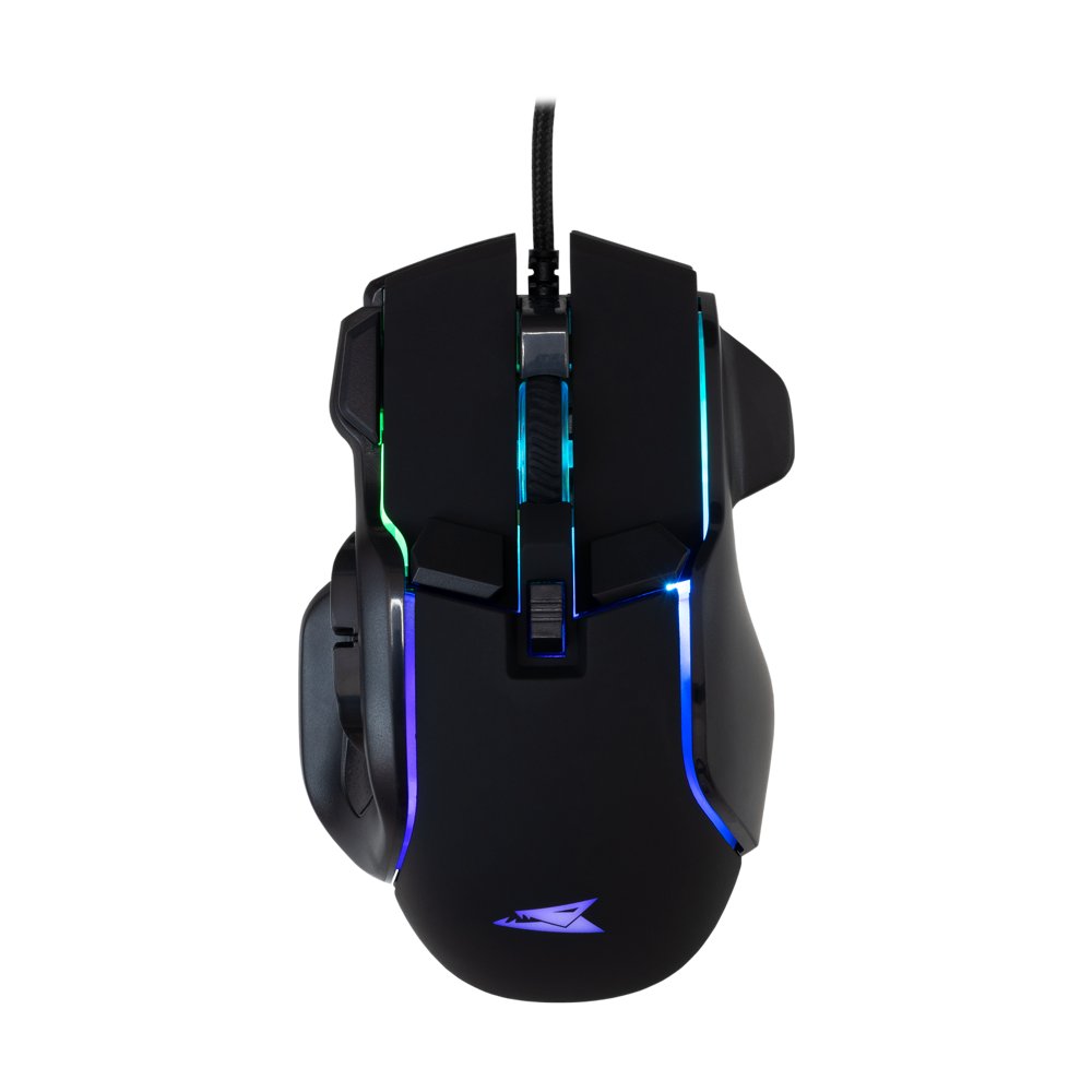 Baracuda PIRANHA RGB | Bedrade Gaming Muis | USB-A | 7200 DPI | Zwart - Essentify