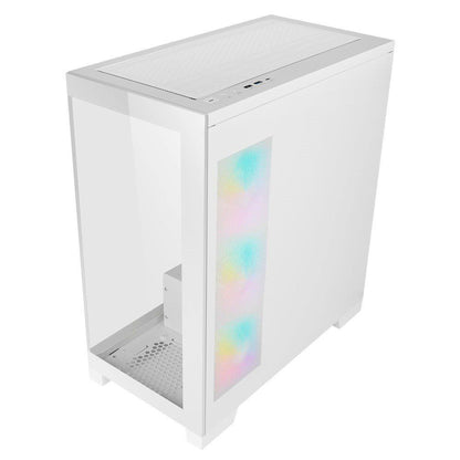 Case Azza Cove | Midi Tower | RGB | Tempered Glass | Wit