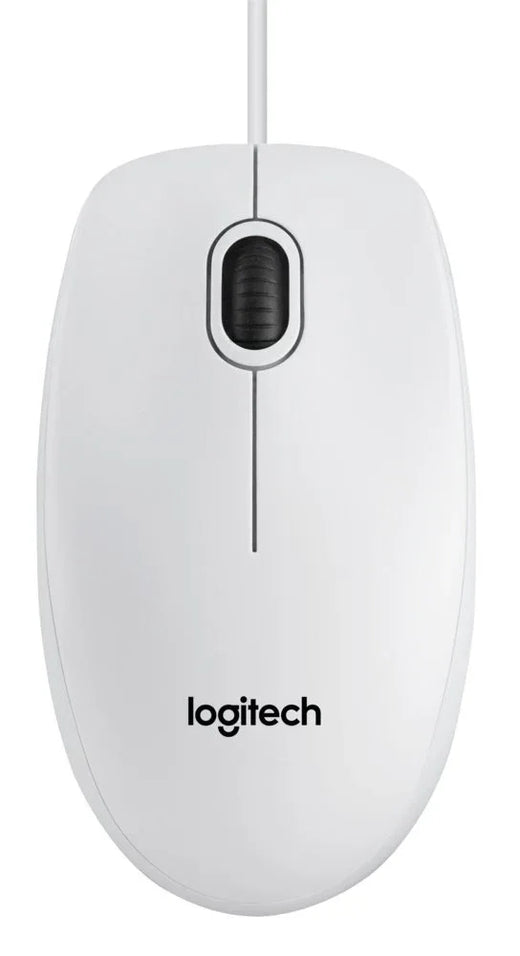 Logitech B100 | Bekabelde Muis | Links- en Rechtshandig | USB-A | 800 DPI | Wit - Essentify