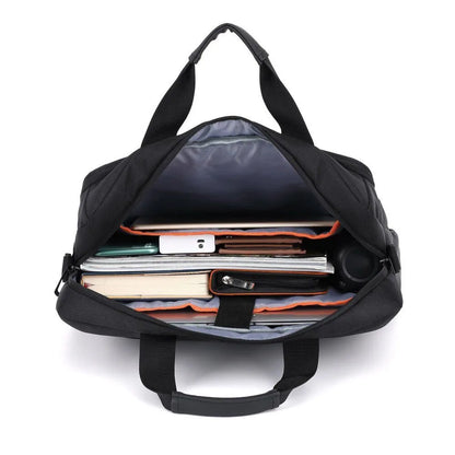 ACT Suburb 15.6" Laptop Schoudertas | Gemaakt van Gerecycled Plastic | Zwart
