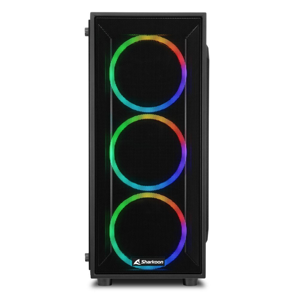 Sharkoon TG4M RGB | Midi Tower Case | Zwart