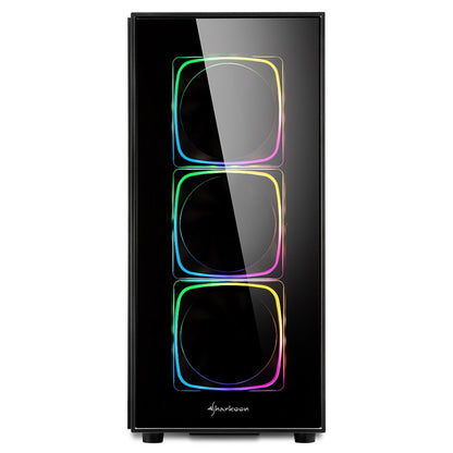 Sharkoon TG6 RGB | Midi Tower Case | Zwart