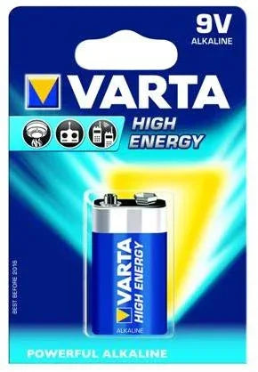 Varta Battery High Energy 9V Alkaline - Essentify