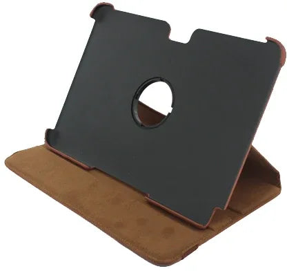 Xccess Deluxe Rotating Case Samsung Galaxy Note 10.1 N8000 Cognac - Essentify