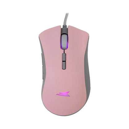 Baracuda LOBSTER RGB | Bekabelde Gaming Muis | USB-A | 6400 DPI | Roze - Essentify