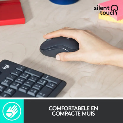 Logitech MK295 Silent | Draadloze Muis en Toetsenbordcombo | QWERTY - Essentify