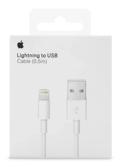 Apple Lightning To Usb Cable 0.5M. White - Essentify