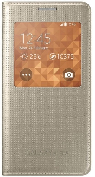 Samsung Ef-Cg850Bfegww Samsung Smartview Cover Galaxy Alpha Gold