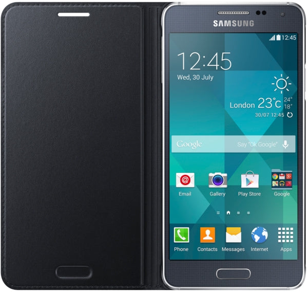 Samsung Ef-Fg850Bbegww Samsung Flip Cover Galaxy Alpha Black