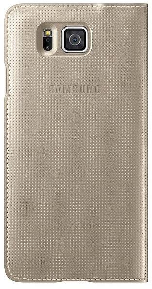 Samsung Flip Cover Galaxy Alpha Gold - Essentify
