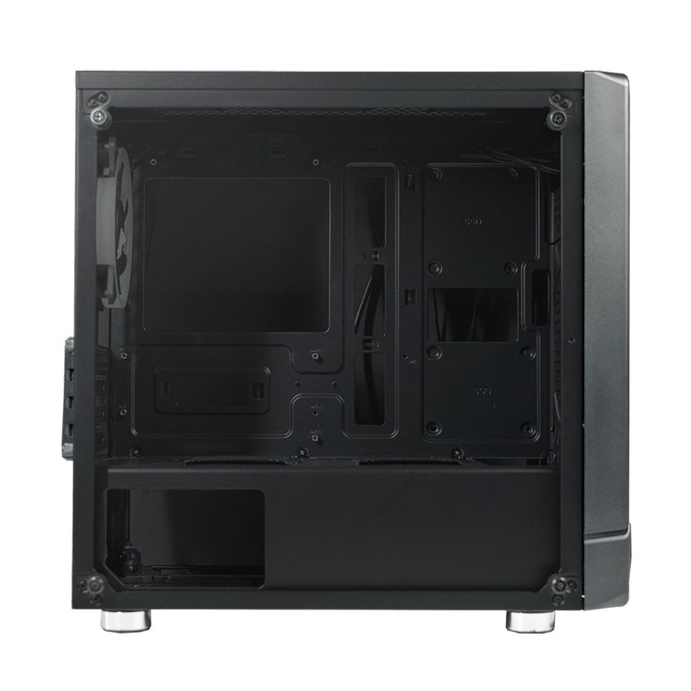 Azza Noir 130 RGB | Micro Tower Case | Zwart