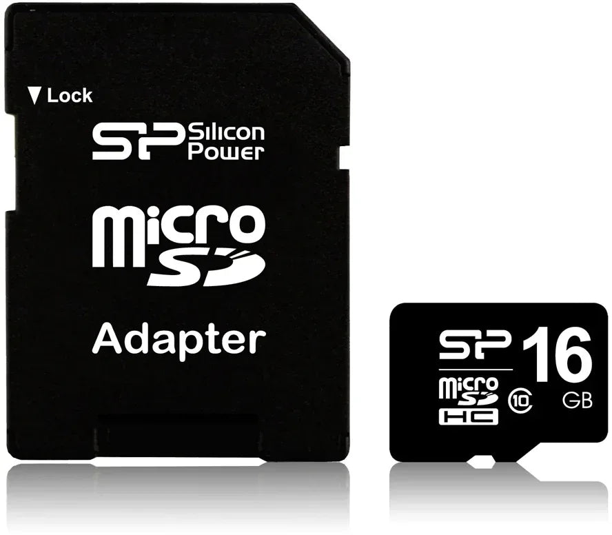 Silicon Power Micro Sdhc Incl. Sd Adapter 16Gb Class 10 - Essentify