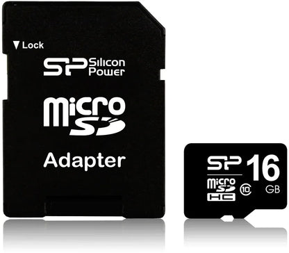 Silicon Power Micro Sdhc Incl. Sd Adapter 16Gb Class 10 - Essentify