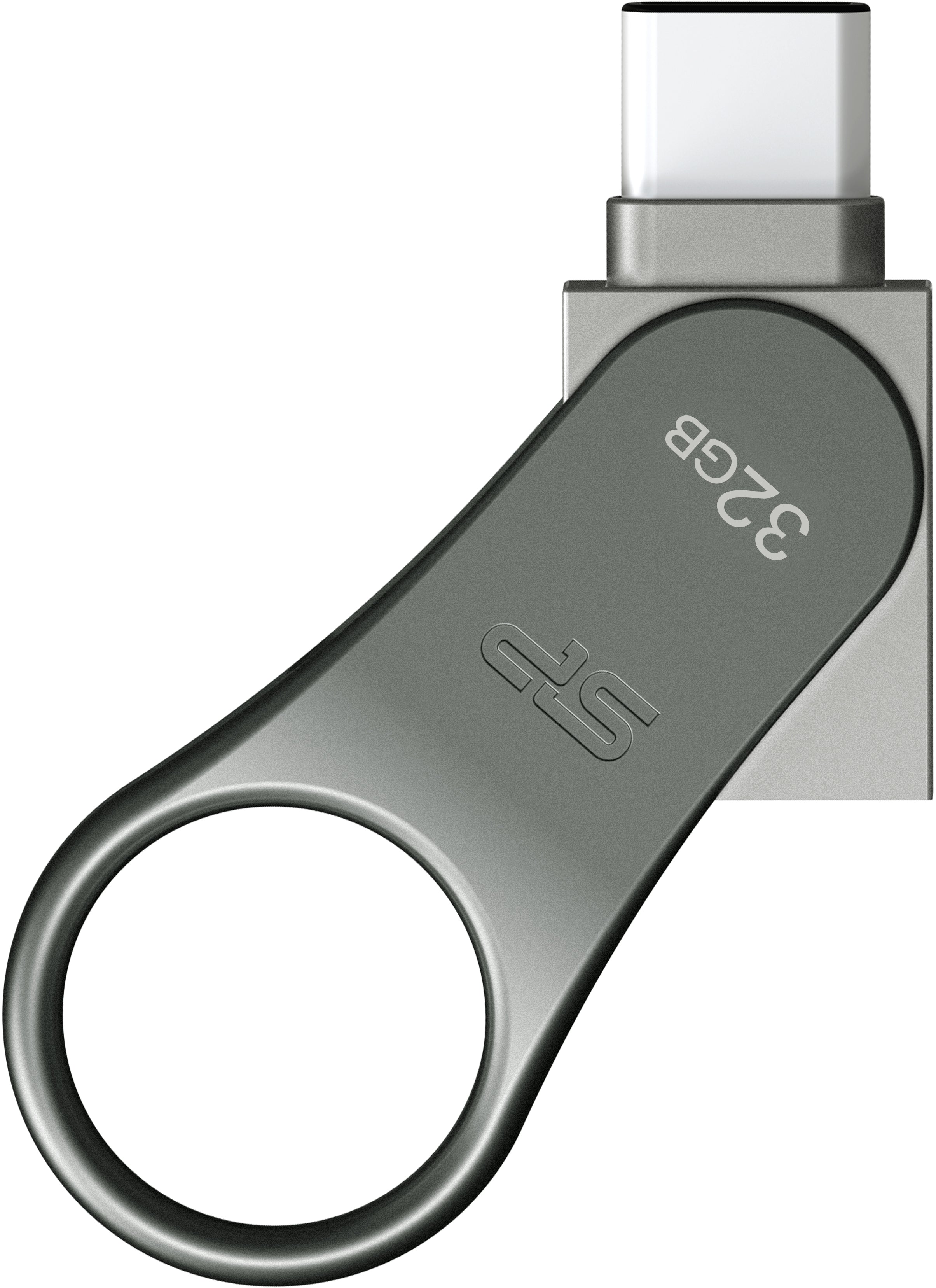 Silicon Power C80 Dual Usb Pendrive Mobile 32Gb Usb-C Grey