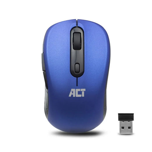 ACT AC5140 | Draadloze Muis | Links- en Rechtshandig | RF | 1600 DPI | Blauw/Zwart - Essentify