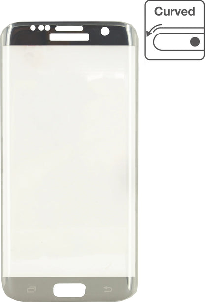 Mobilize Edge-To-Edge Glass Screen Protector Samsung Galaxy S7 Edge Silver - Essentify