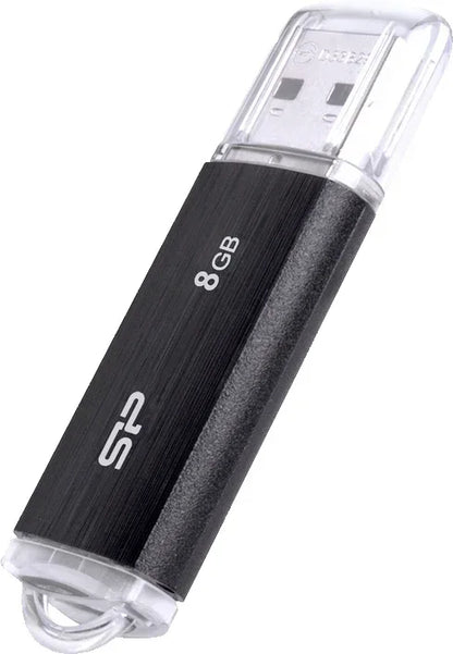 Silicon Power U02 Ultima Usb Pendrive 8Gb Usb 2.0 Black - Essentify