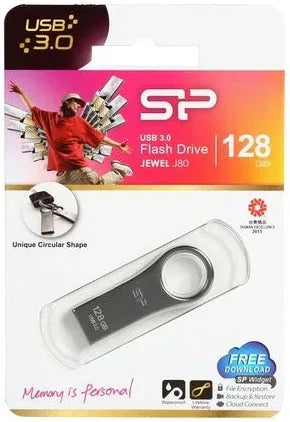Silicon Power J80 Jewel Usb Pendrive 128Gb Usb 3.2 Titanium - Essentify