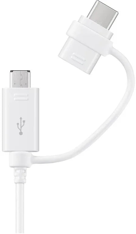 Samsung Charge/Sync Cable Micro Usb/Usb-C 1.5M. White - Essentify