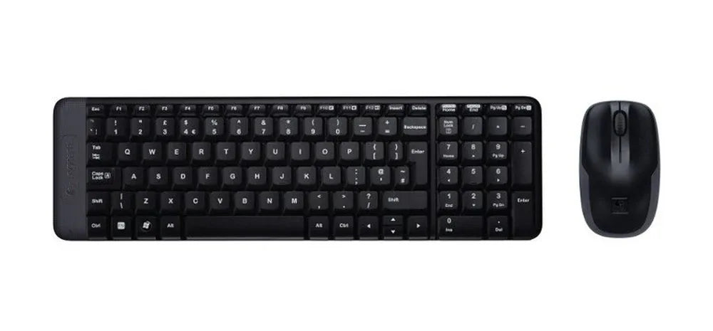Logitech MK220 | Draadloze Desktop Set | Compact Toetsenbord + Muis | Zwart - Essentify