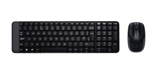 Logitech MK220 | Draadloze Desktop Set | Compact Toetsenbord + Muis | Zwart - Essentify