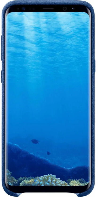 Samsung Alcantara Cover Galaxy S8+ Blue - Essentify